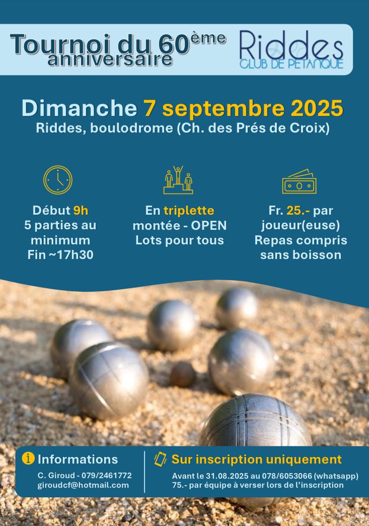 Tournoi du 60e